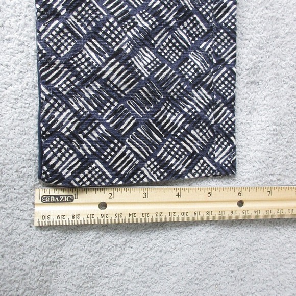 Anthropologie Cartonnier Charlie Ankle Pants Geometric Print Navy Blue 8 - Picture 6 of 9